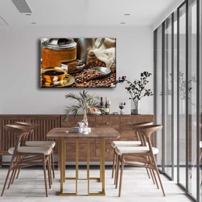 Kahve Ogutucu Kanvas Tablo