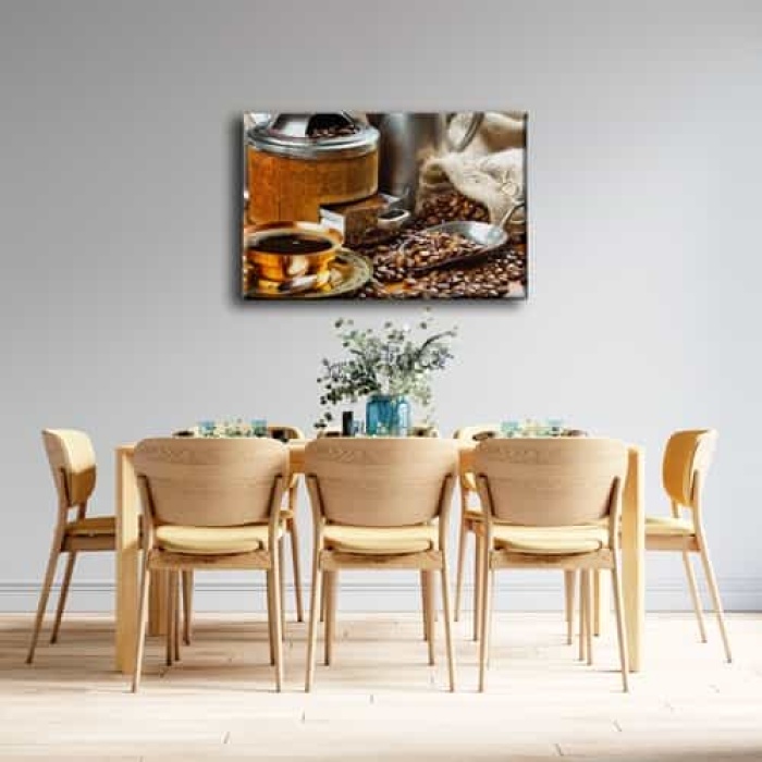 Kahve Ogutucu Kanvas Tablo