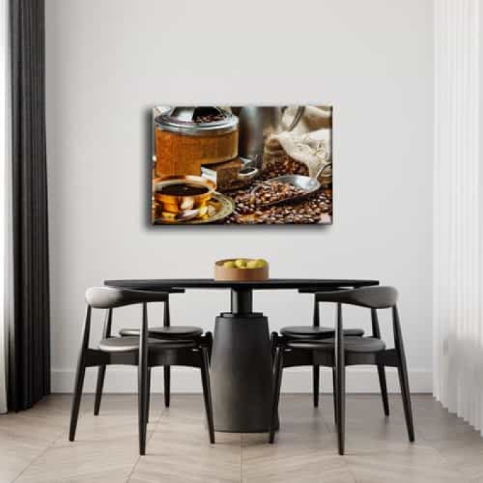Kahve Ogutucu Kanvas Tablo