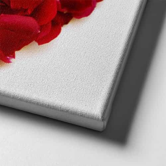 Kalpli Gul Kanvas Tablo