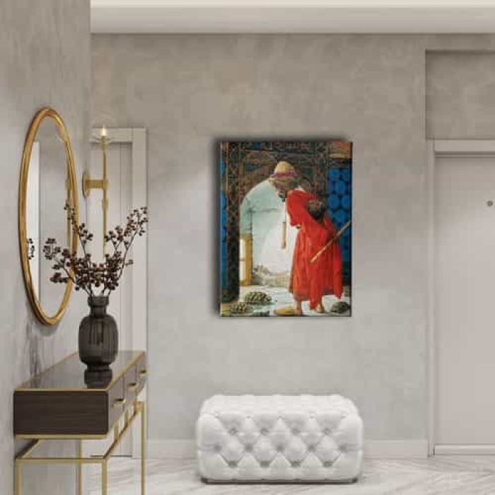 Kamlumbaga Terbiyecisi Canvas Tablo