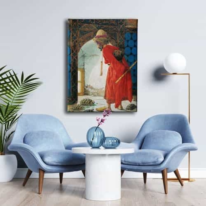 Kamlumbaga Terbiyecisi Canvas Tablo