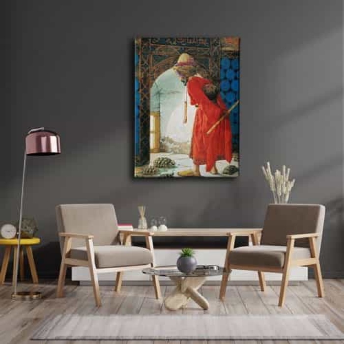 Kamlumbaga Terbiyecisi Canvas Tablo