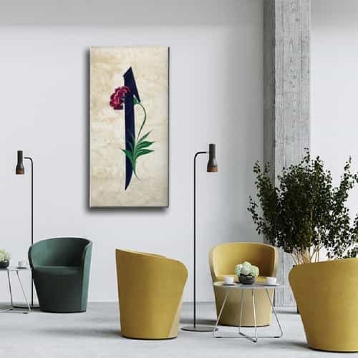 Karanfilli Elif  Kanvas Tablo