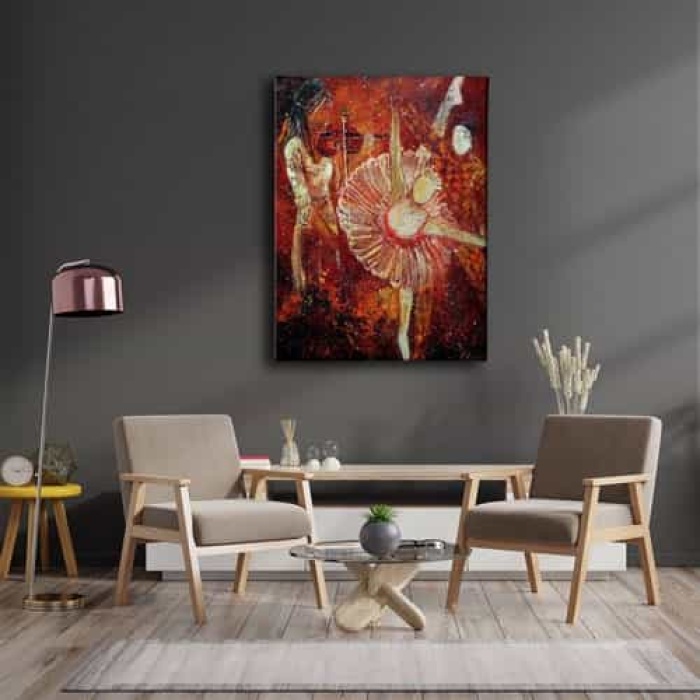 Keman Calan Kiz - Danscilar Kanvas Tablo