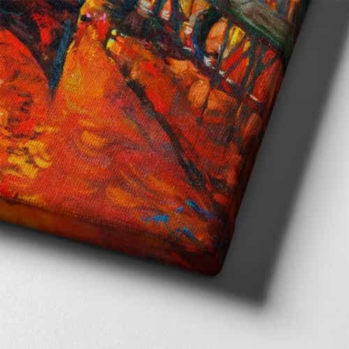 Kiyi Yagli Boya Kanvas Tablo