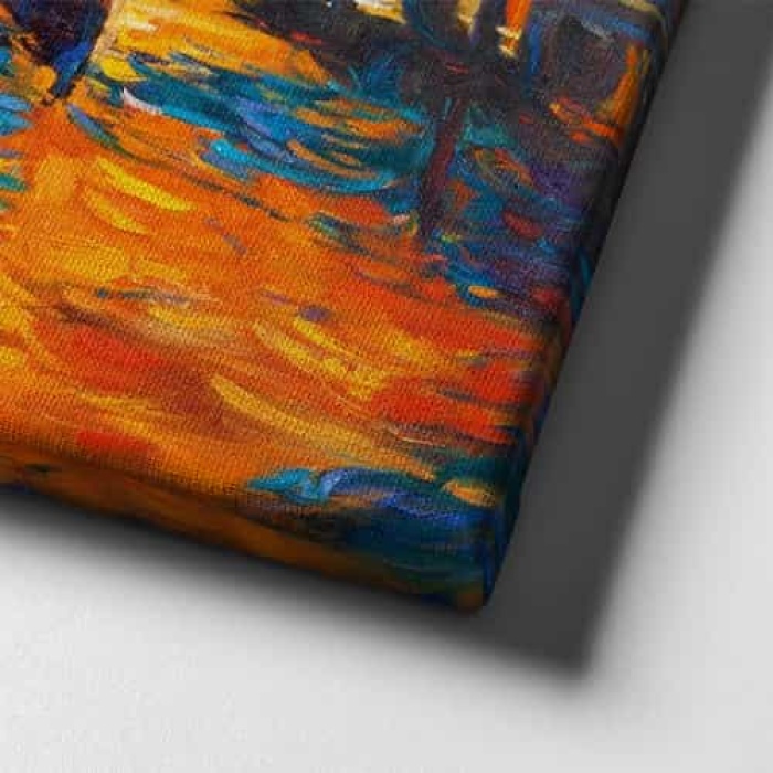 Kiyi Yagli Boya Kanvas Tablo