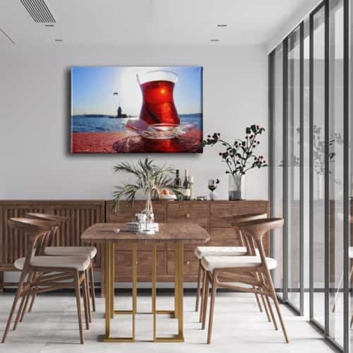 Kiz Kulesi Cay Kanvas Tablo