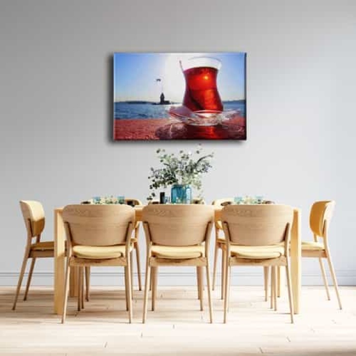 Kiz Kulesi Cay Kanvas Tablo