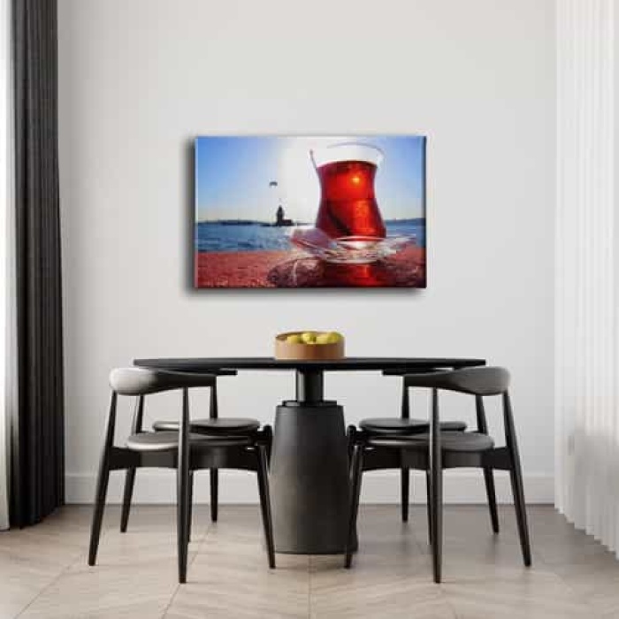 Kiz Kulesi Cay Kanvas Tablo