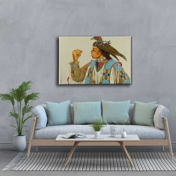 Kizilderili Erkek Portresi  Canvas Tablo