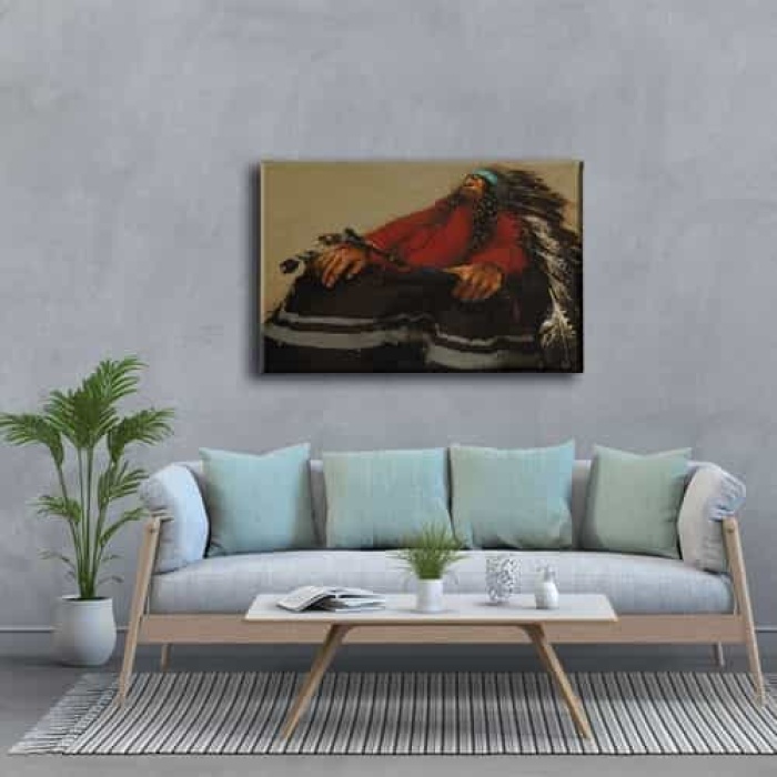 Kizilderili Erkek Portresi  Canvas Tablo