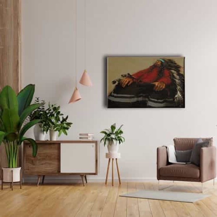 Kizilderili Erkek Portresi  Canvas Tablo