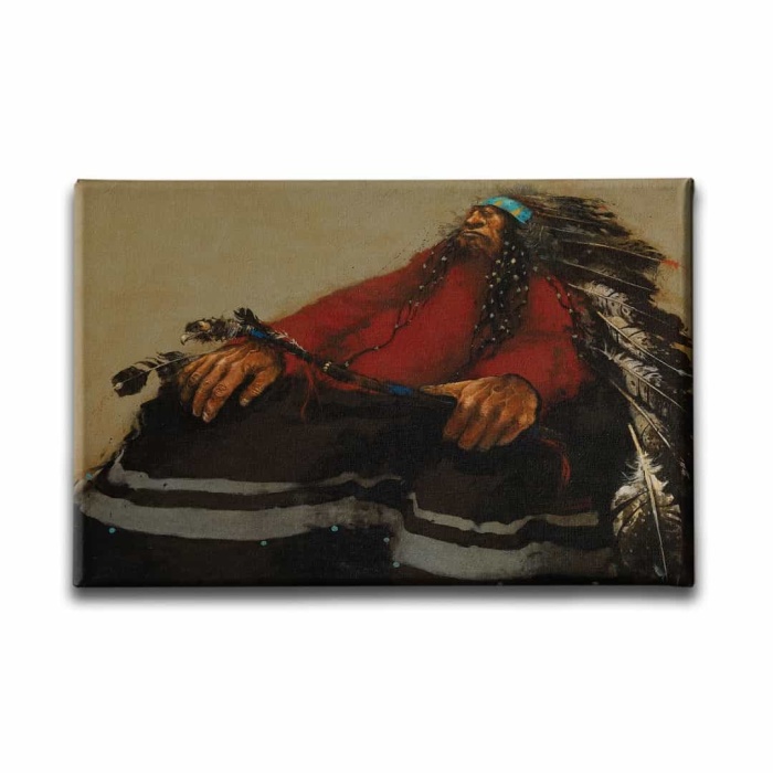 Kizilderili Erkek Portresi  Canvas Tablo