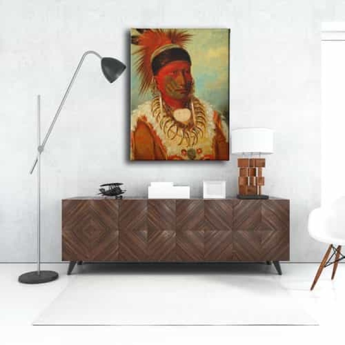 Kizilderili Portresi  Canvas Tablo