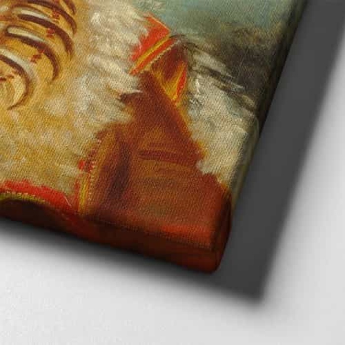 Kizilderili Portresi  Canvas Tablo