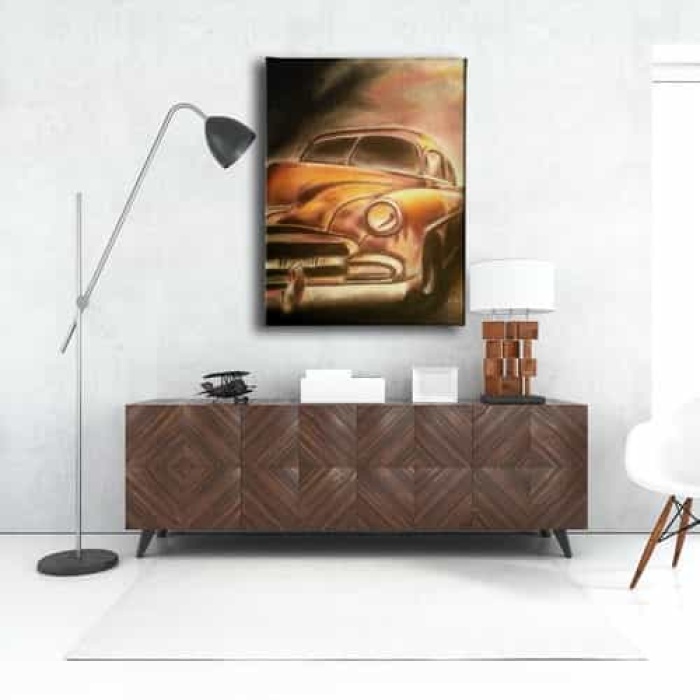 Klasik Araba Canvas Tablo