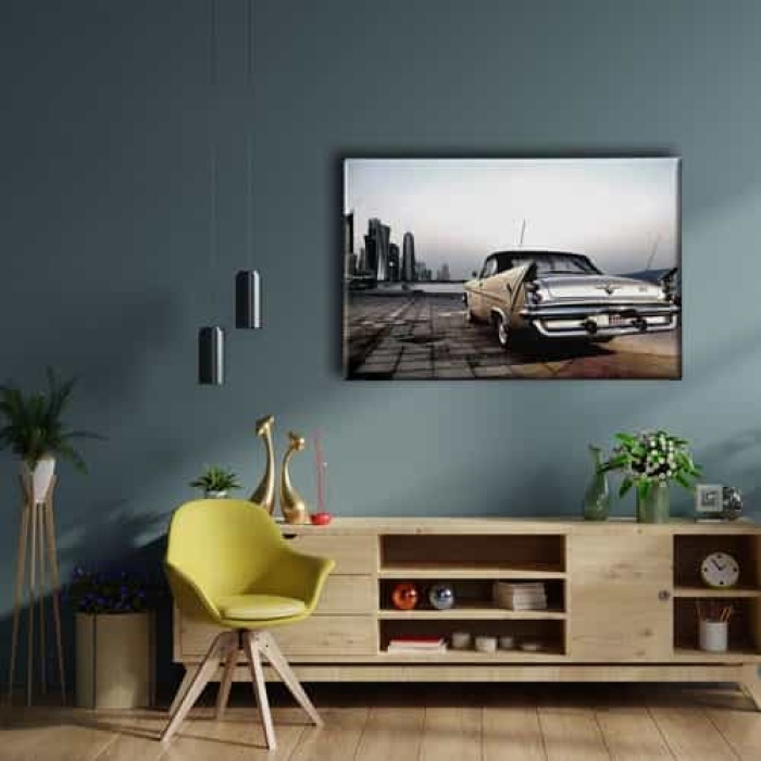 Klasik Araba Canvas Tablo