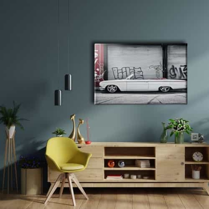 Klasik Araba Canvas Tablo