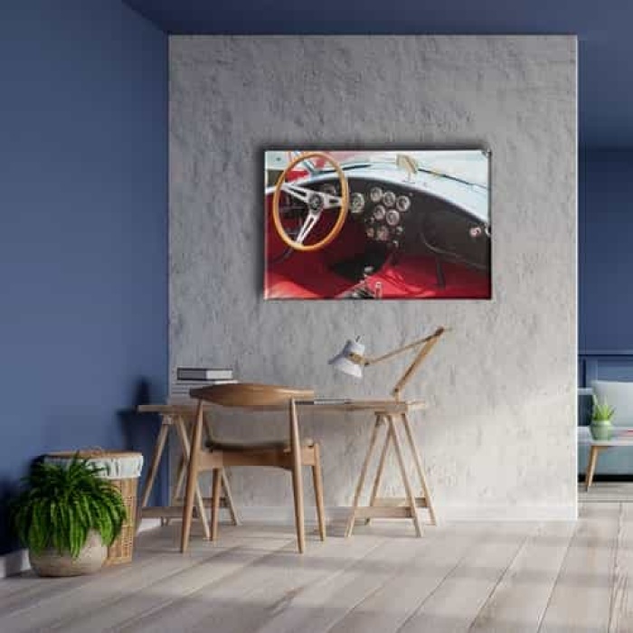 Klasik Arac Ici Canvas Tablo