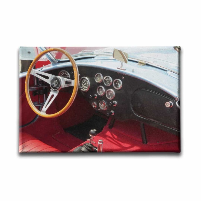 Klasik Arac Ici Canvas Tablo
