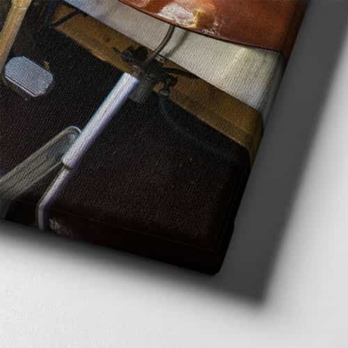 Klasik Arac Ici Canvas Tablo