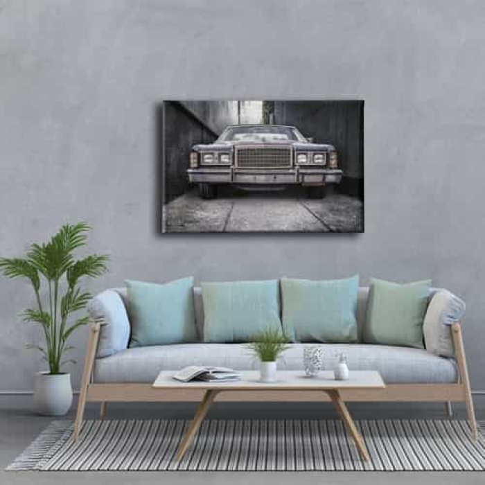 Klasik Ford Araba Canvas Tablo