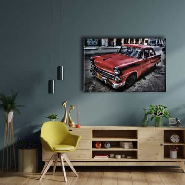 Klasik Kirmizi Canvas Tablo