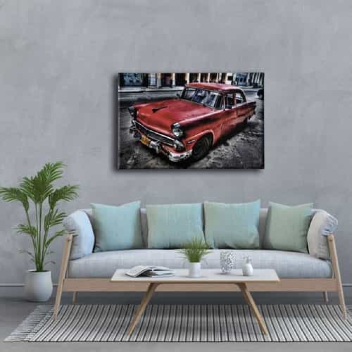 Klasik Kirmizi Canvas Tablo