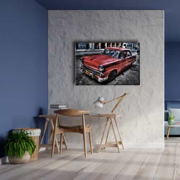 Klasik Kirmizi Canvas Tablo