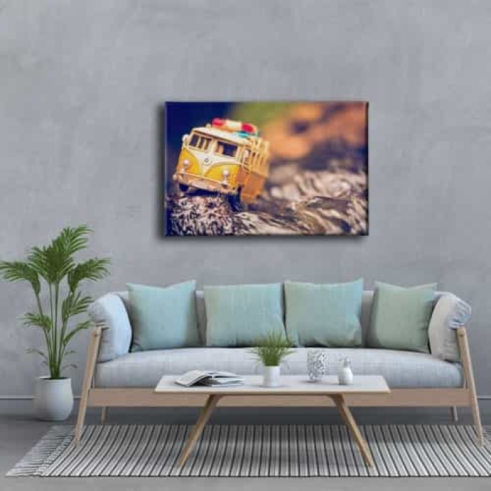 Klasik Sari Vosvos Canvas Tablo