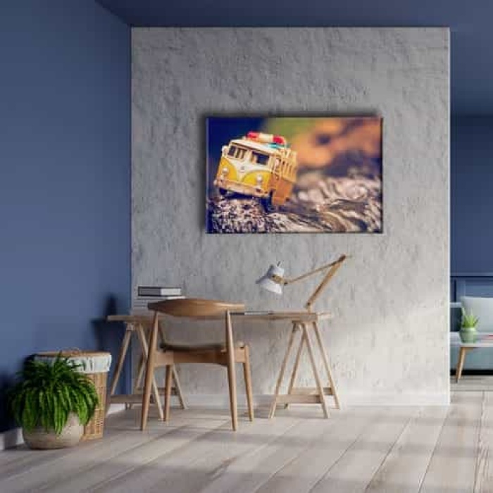 Klasik Sari Vosvos Canvas Tablo