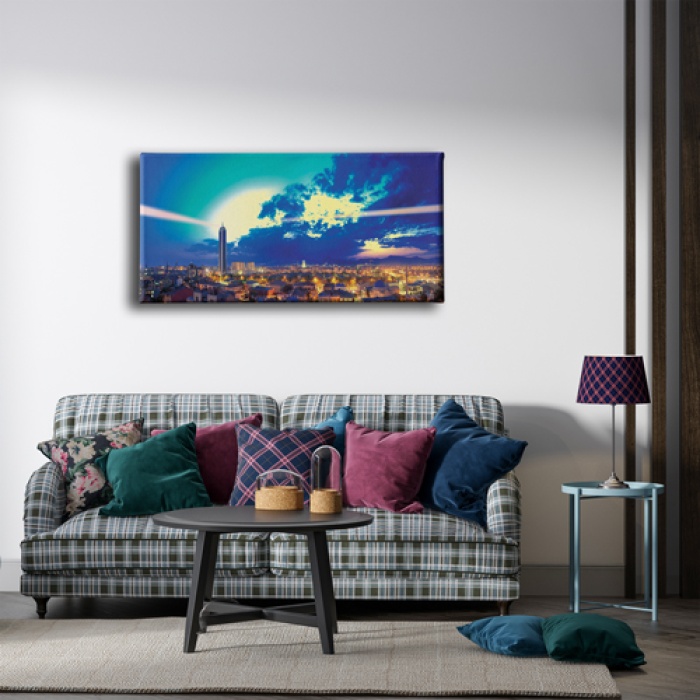 Konya Manzara Panoramik Kanvas Tablo