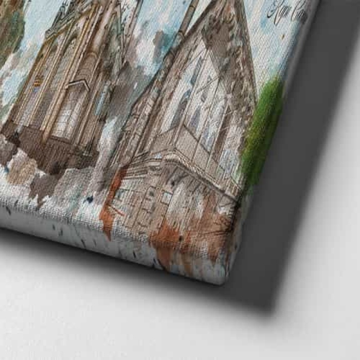 Konya Tarihi Yerler Panoramik Kanvas Tablo