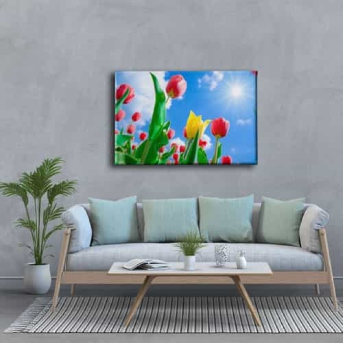 Lale Bahcesi Kanvas Tablo