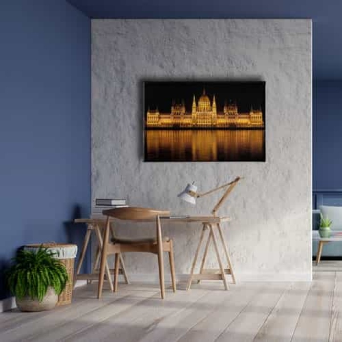 Macaristan Parlamento Binasi Canvas Tablo