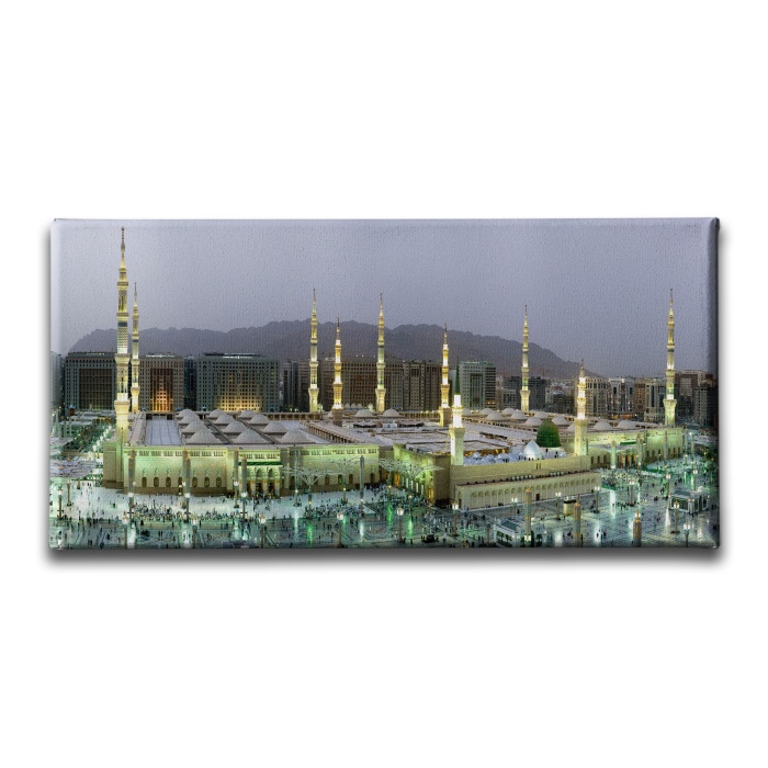 Medine-i Munevvere Panoramik Kanvas Tablo