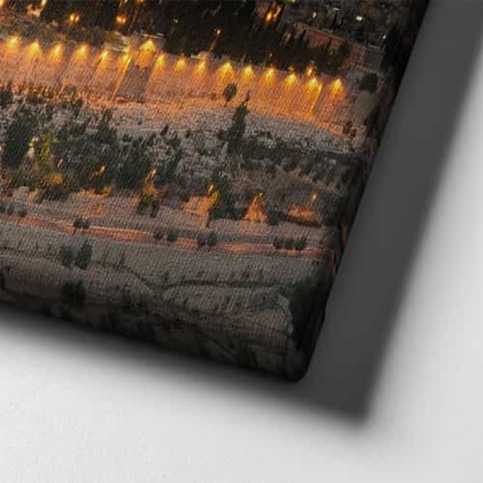 Mescid-i Aksa Panoramik Kanvas Tablo