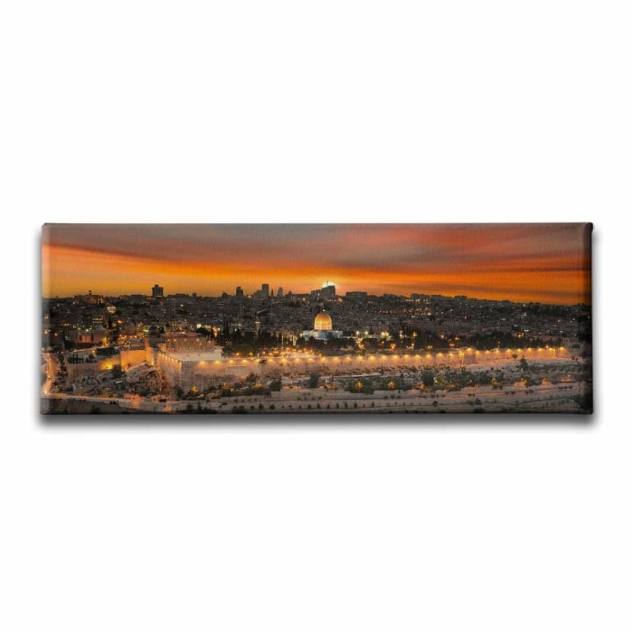 Mescid-i Aksa Panoramik Kanvas Tablo