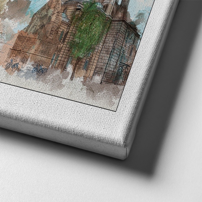 Mevlana Panoramik Kanvas Tablo