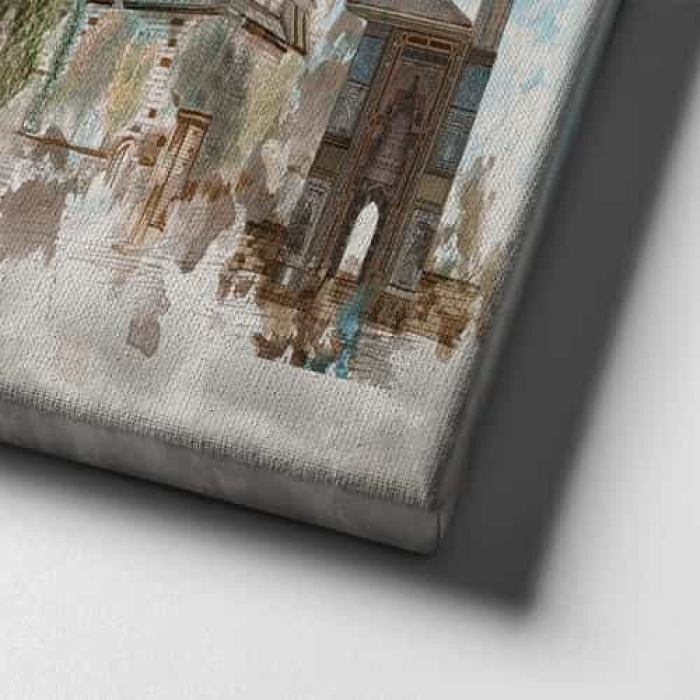 Mevlana Panoramik Kanvas Tablo