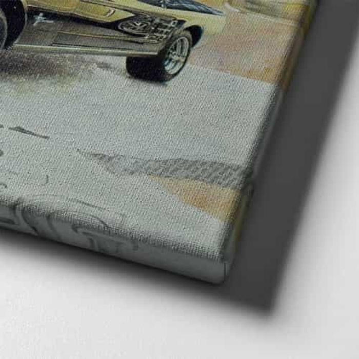 Mustang Klaik Araba Canvas Tablo