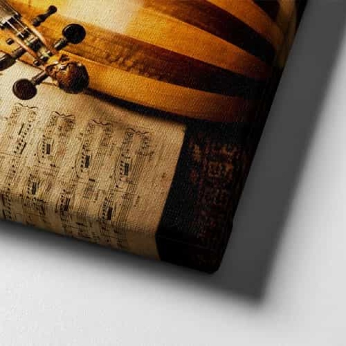 Muzik Aletleri Kanvas Tablo