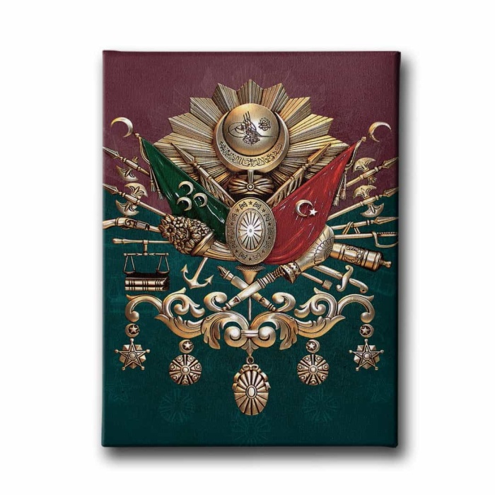 Osmanli Devlet Armasi Kanvas Tablo