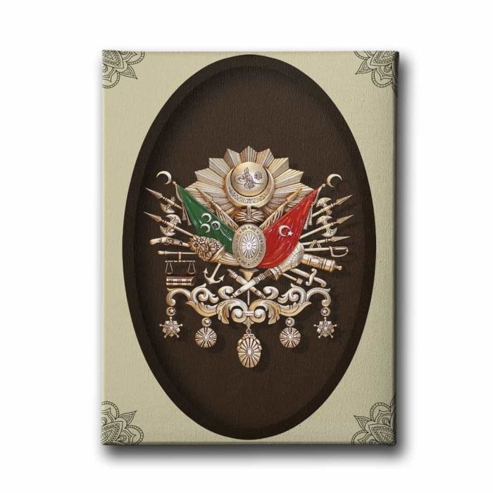 Osmanli Devlet Armasi Kanvas Tablo
