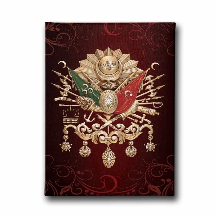 Osmanli Devlet Armasi Kanvas Tablo