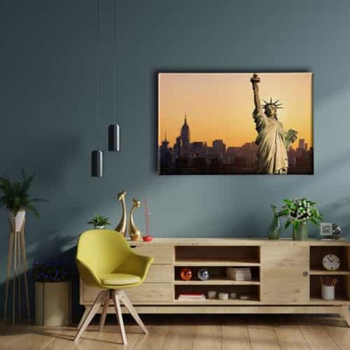 Ozgurluk Heykeli Canvas Tablo