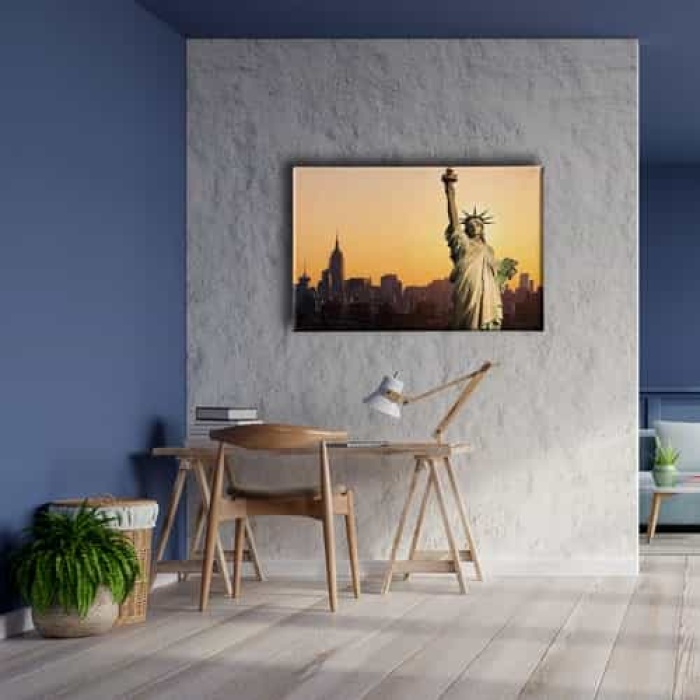 Ozgurluk Heykeli Canvas Tablo