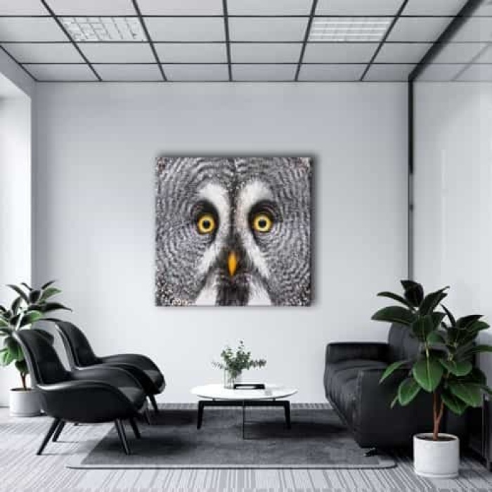 Peceli Baykus Kanvas Tablo