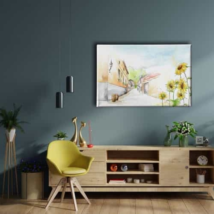 Polen- Sokak Sulu Boya Tablo